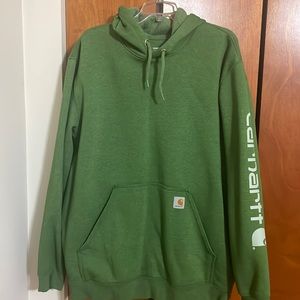 Mens Loose Fit, Green Carhartt Hoodie